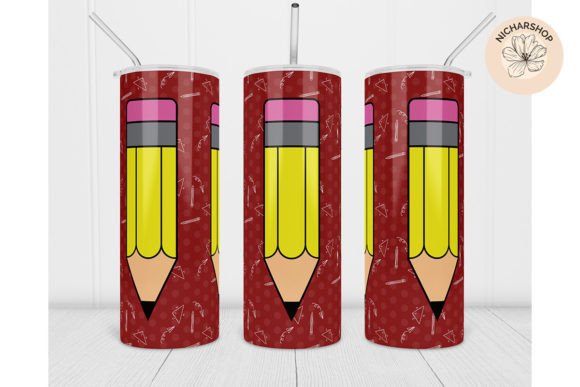 20oz Back to School Tumbler Pencil Wrap5