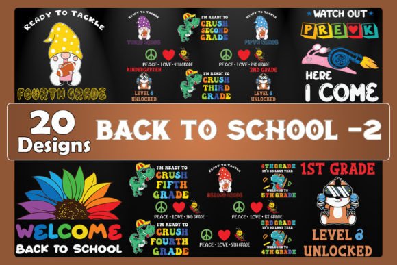 Back to School 2 Bundle 20 Designs