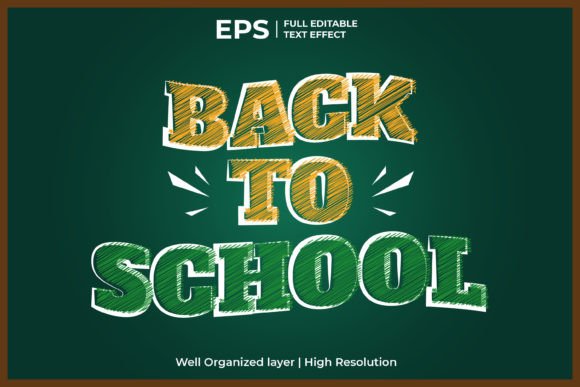 Back to School Editable Text Effect in S: A Game-Changer for Designers