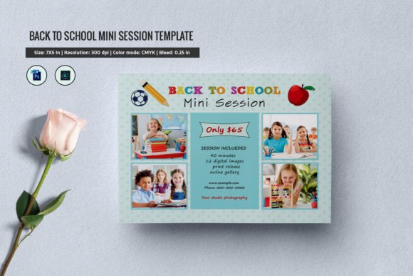 Back to School Mini Session Template