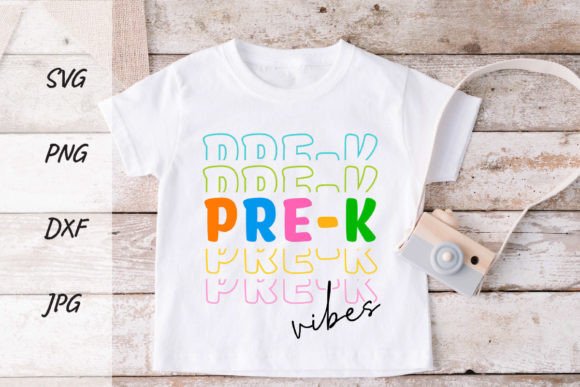 Back to School Sublimation Pre-K Vibes: A Versatile Digital Asset for Creative Projects