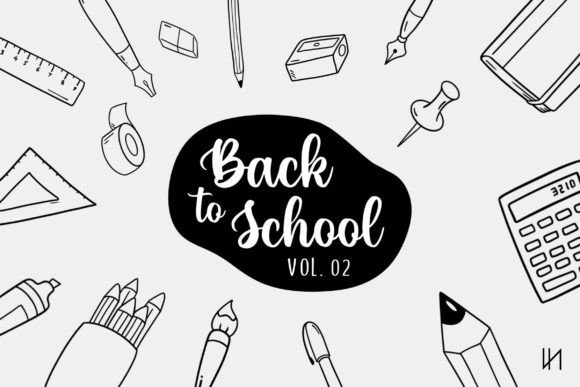 Hand Drawn Back to School Set - Vol. 02