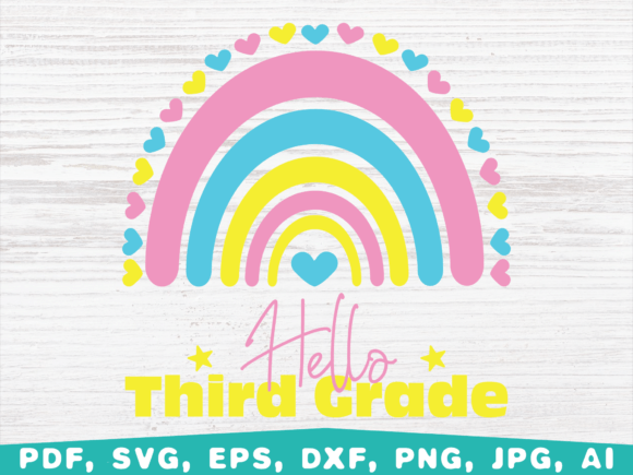 Hello 3rd Grade Rainbow, Back to School: A Strategic Digital Asset for Creativity and Business