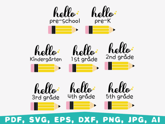 Hello School, Back to School Svg: A Versatile Digital Design for Every Need