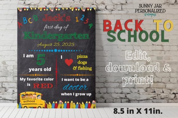 Personalized Back to School Sign: A Creative and Practical Tool for Parents