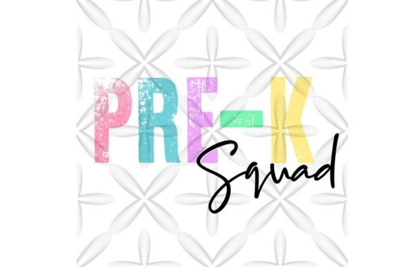 Pre-K Teacher Squad I Back to School PNG: A Versatile Design for Educational and Creative Projects